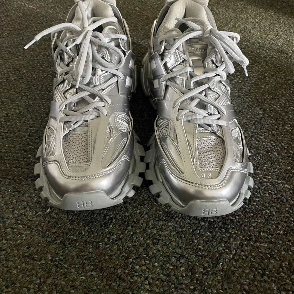 Silver Athletic Sneakers